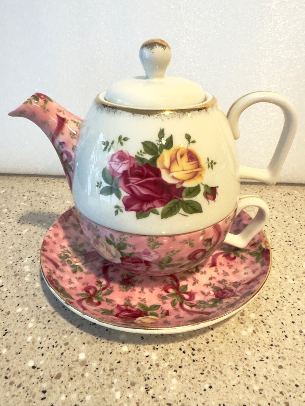Vintage Royal Albert Old Country Roses Chintz Tea For One